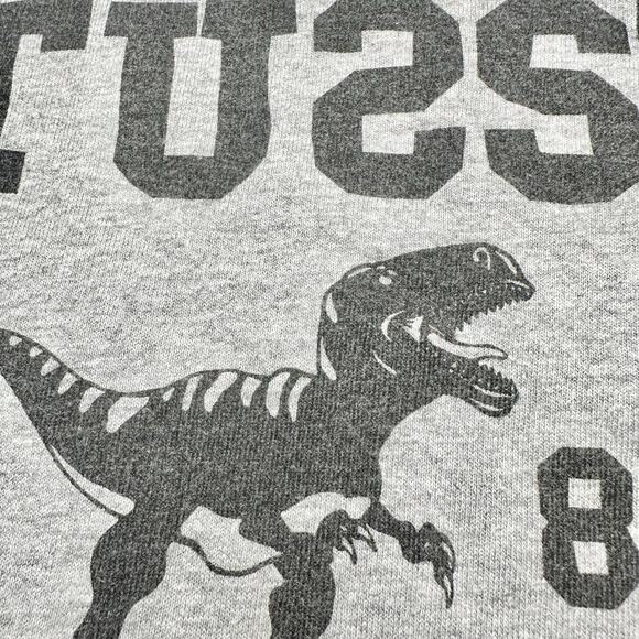Stussy | Men | Gray Old Skool Dino T-Rex Crew Neck SS Graphic Tee | Size Large - Picture 10 of 10